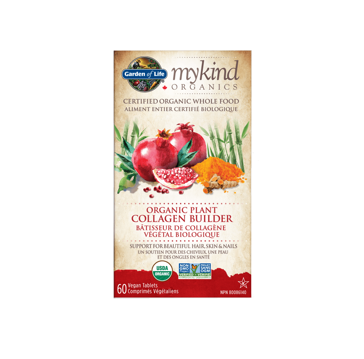 Garden of Life mykind Organics Plant Collagen Builder (60 Tablets)