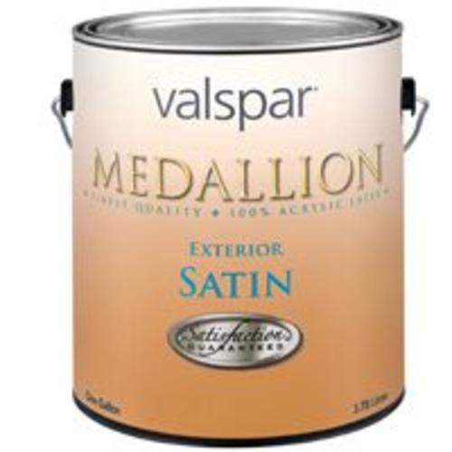 Valspar 027.0004108.007 Medallion Exterior Latex Paint, 1 Gallon, Satin, Pastel Base