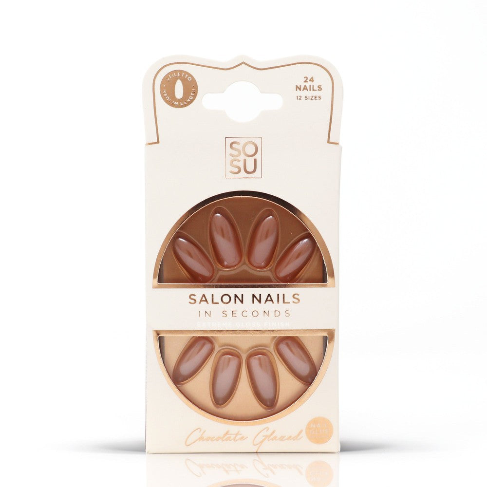 Chocolate Glazed Faux Nails
