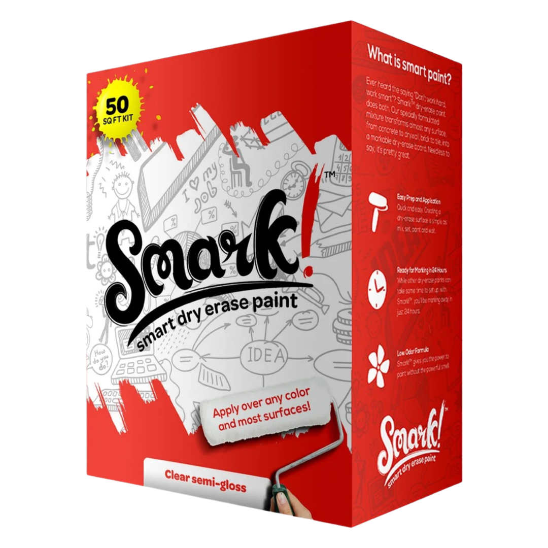 Smark! Dry Erase Paint from Simiron - Dry Erase Paint 50 Sq Feet Kit
